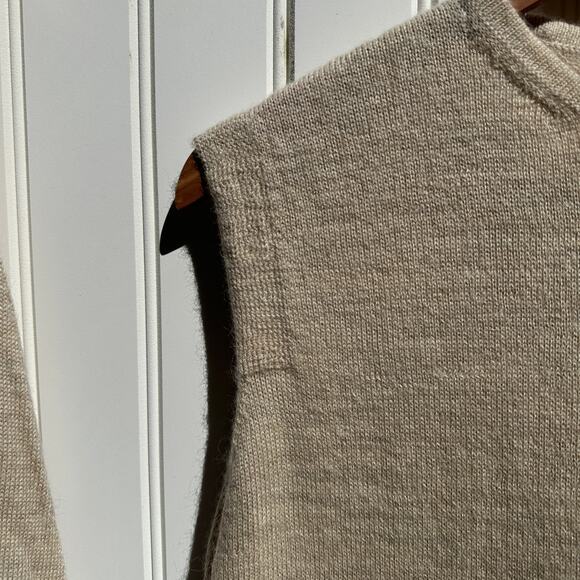 Lauren Manoogian Sleeveless Base Shell Midi Skirt Set Ecru Slub 1 / Small Alpaca - Picture 15 of 16